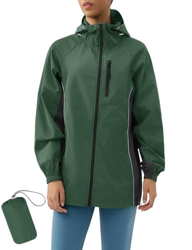 Lomen Lightweight Hooded Water Resistant Active Rain Jacket