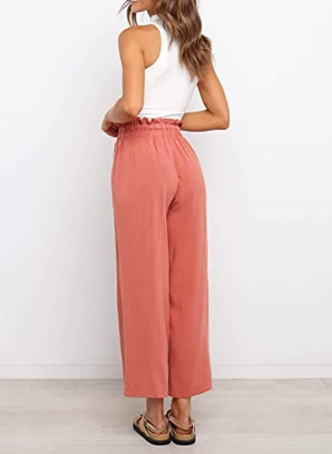 Dokotoo Women's Casual Elastic Waist Comfortable Jogging Pants with Pockets