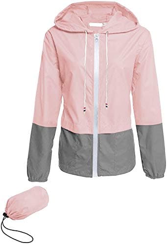 Avoogue Plus Size Waterproof Hooded Raincoat for Women