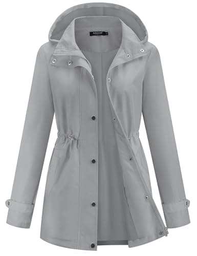 Avoogue Women's Lightweight Hooded Waterproof Raincoat for Hiking and Travel