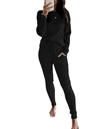 Eurivicy Women's Rib Knit 2-Piece Fall Outfit