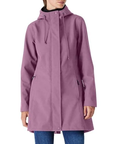 Outdoor Ventures Women's Lightweight Waterproof Fleece Lined Hooded Softshell Jacket