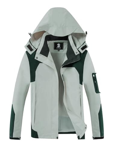 SaphiRose Women's Lightweight Waterproof Raincoat with Removable Hood