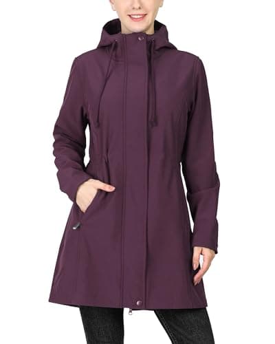 33,000ft Women's Softshell Hooded Fleece Lined Windproof Jacket