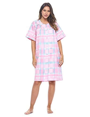 Casual Women's Snaps Front Closure House Dress