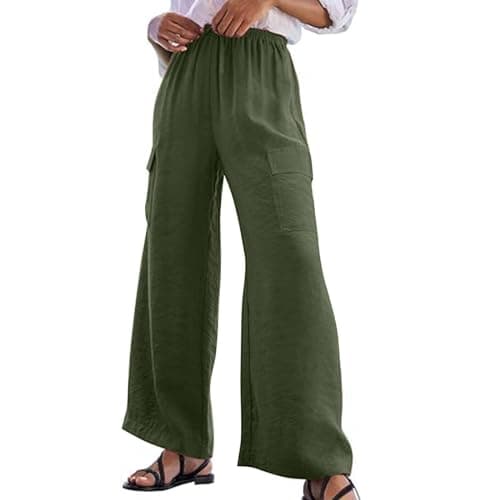 Women's High Waist Wide Leg Beach Boho Pants