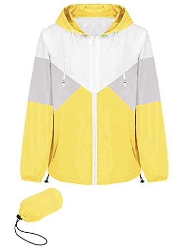Avoogue Plus Size Waterproof Hooded Raincoat for Women