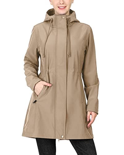 33,000ft Women's Softshell Hooded Fleece Lined Windproof Jacket