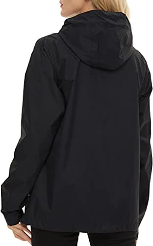 LeSies Women's Lightweight Waterproof Rain Jacket with Hood