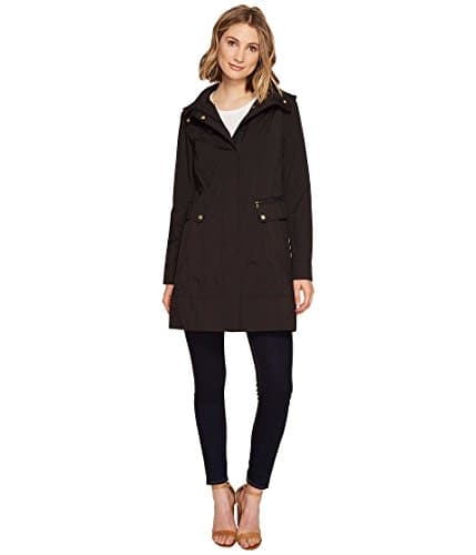 Cole Haan Women's Packable Hooded Rain Jacket