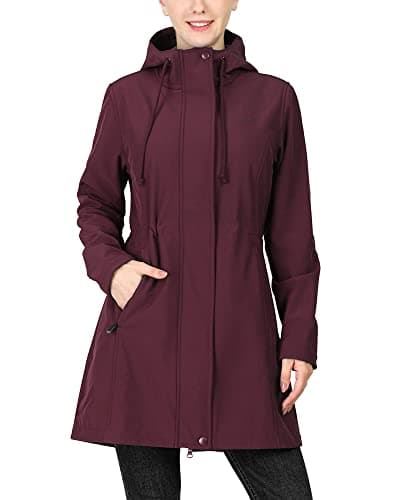 33,000ft Women's Softshell Hooded Fleece Lined Windproof Jacket