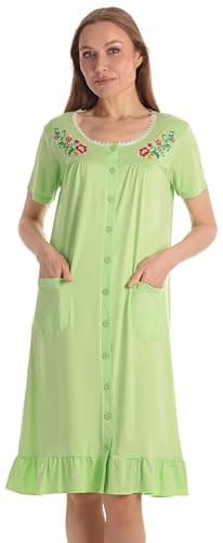 Dreamcrest Short Sleeve Duster Housecoat for Women