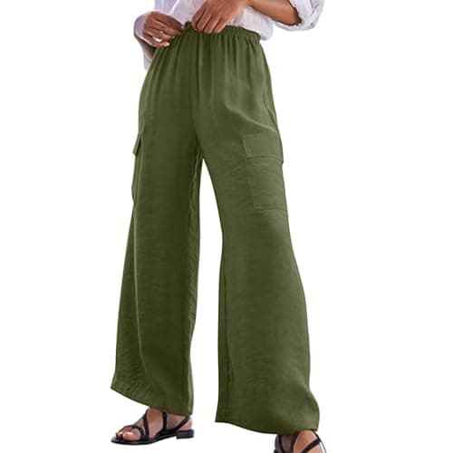 Women's High Waist Wide Leg Beach Boho Pants
