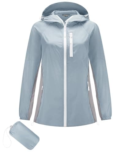 Lomen Lightweight Hooded Water Resistant Active Rain Jacket