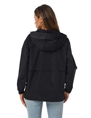 Avoogue Womens Waterproof Rain Jacket with Hood