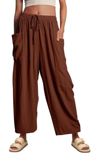 Boho Wide Leg Palazzo Pants for Women