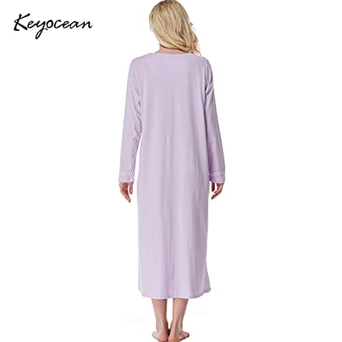 Women's Soft 100% Cotton Knit Nightgowns