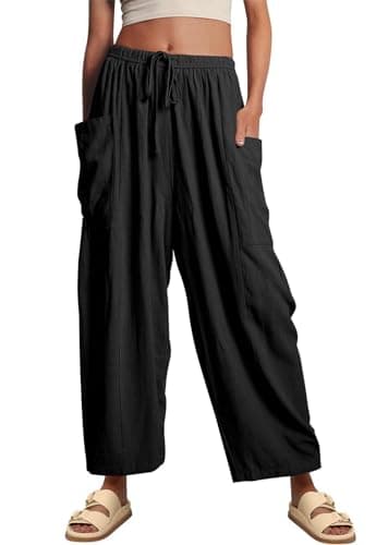 Boho Wide Leg Palazzo Pants for Women