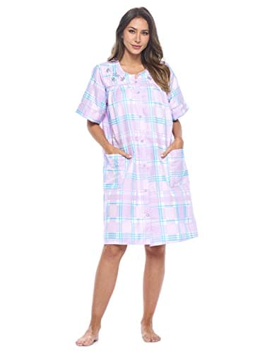 Casual Women's Snaps Front Closure House Dress