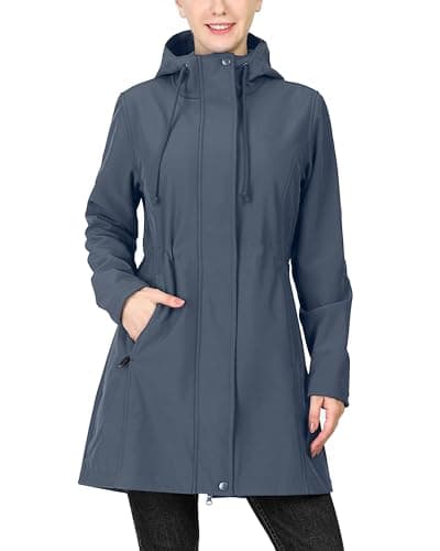 33,000ft Women's Softshell Hooded Fleece Lined Windproof Jacket