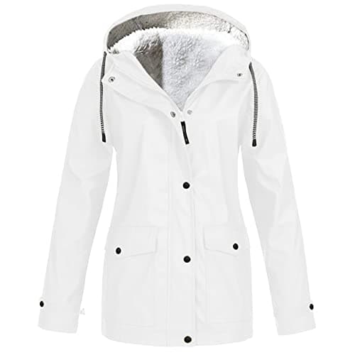 Women's Waterproof Fleece Lined Rain Jacket