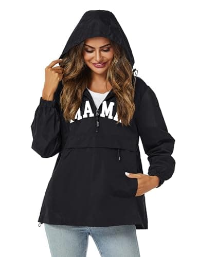 Avoogue Womens Waterproof Hooded Rain Jacket