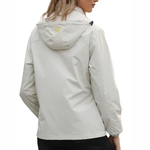 GIISAM Women's Lightweight Waterproof Rain Jacket with Hood