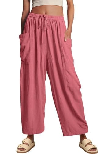Boho Wide Leg Palazzo Pants for Women