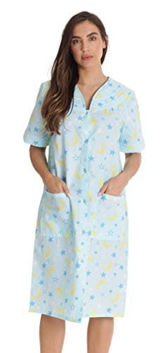 Dreamcrest Short Sleeve Seersucker Duster Coat with Pockets