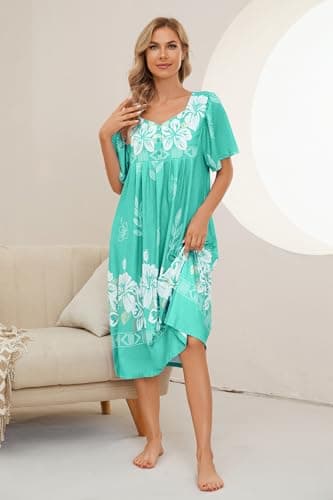 Concise Title: Women House Dresses with Pockets S-3XL