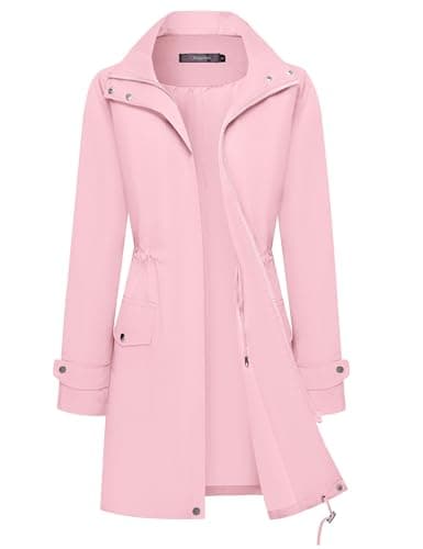 Women's Lightweight Waterproof Rain Jacket with Hood