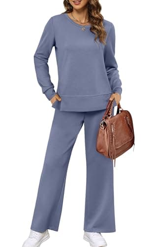 XIEERDUO Women's Wide Leg Tracksuit - Cozy Sweatpants for Fall Travel