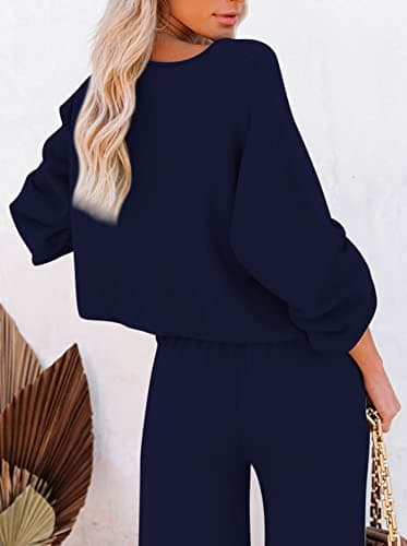 Fixmatti Women's 2 Piece Knit Sweatsuit