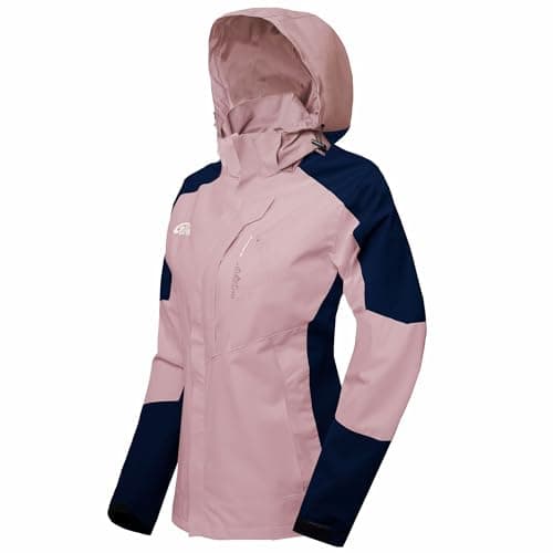Ginsiom Women's Lightweight Waterproof Rain Jacket with Hood