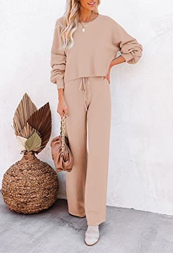 Pink Queen Women's 2-Piece Sweater Set Top & Pants