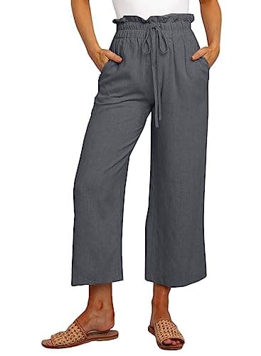 Dokotoo Women's Casual Elastic Waist Comfortable Jogging Pants with Pockets