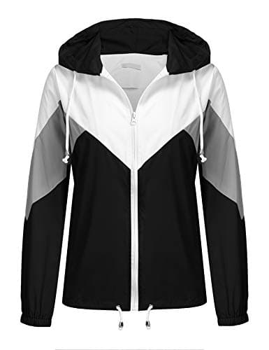 SoTeer Women's Lightweight Waterproof Hooded Raincoat
