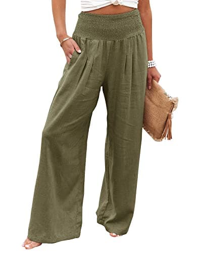 Winioder Women Linen Pants