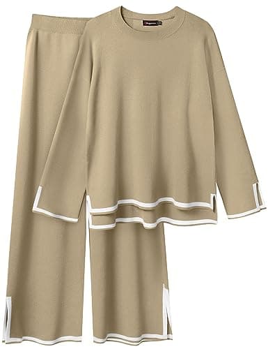 Bloggerlove Women's Knit 2 Piece Lounge Set