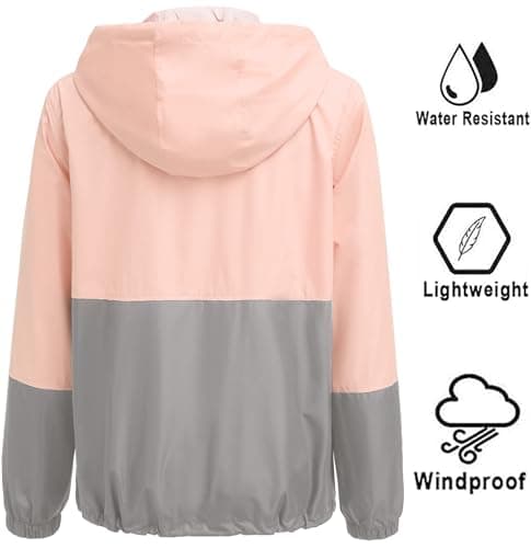 SoTeer Women's Waterproof Hooded Raincoat S-XXXL