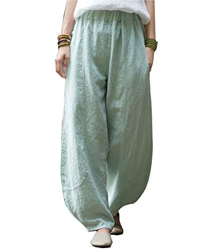 Women's Relaxed Fit Linen Pants