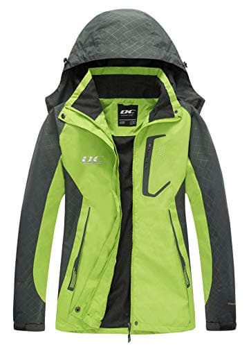 Diamond Candy Women's Lightweight Waterproof Rain Jacket with Hood