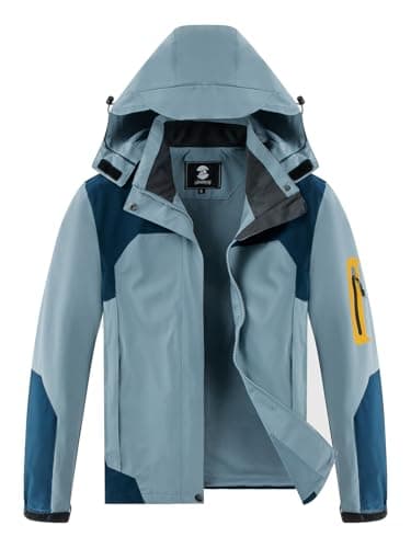 SaphiRose Women's Lightweight Waterproof Raincoat with Removable Hood