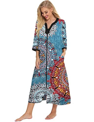 Womens Bloggerlove House Dresses Sleepwear