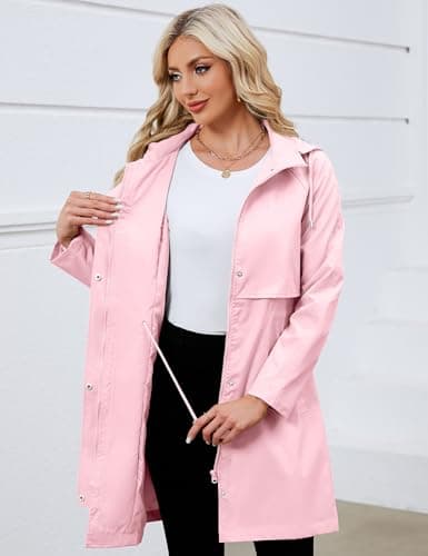Women's Lightweight Waterproof Rain Jacket with Hood | Bloggerlove