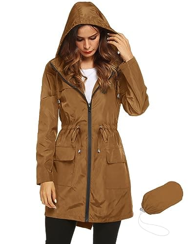 Women's Lightweight Waterproof Rain Jacket