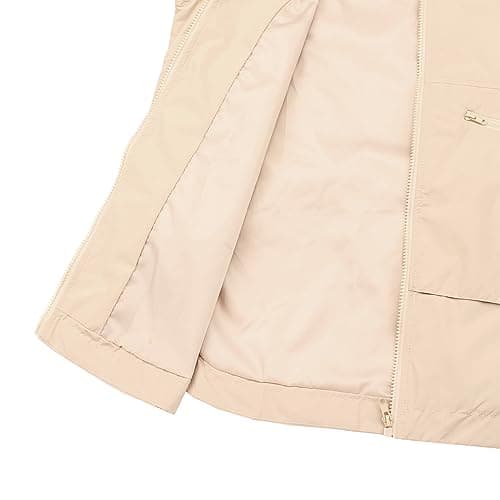 PESION Women's Waterproof Lightweight Raincoat with Pockets