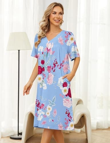House Dresses with Pockets for Women - S-3XL