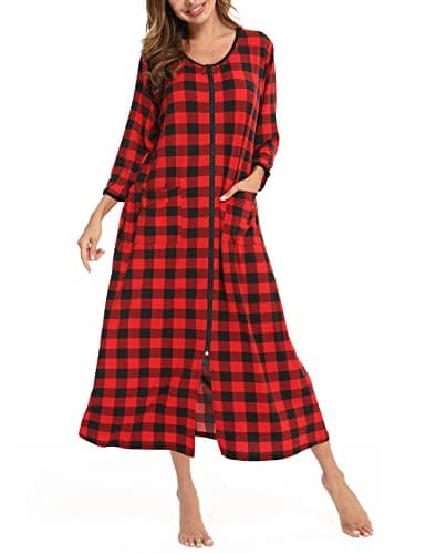 Bloggerlove Zipper Front Robes for Women