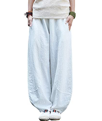 Women's Relaxed Fit Linen Pants